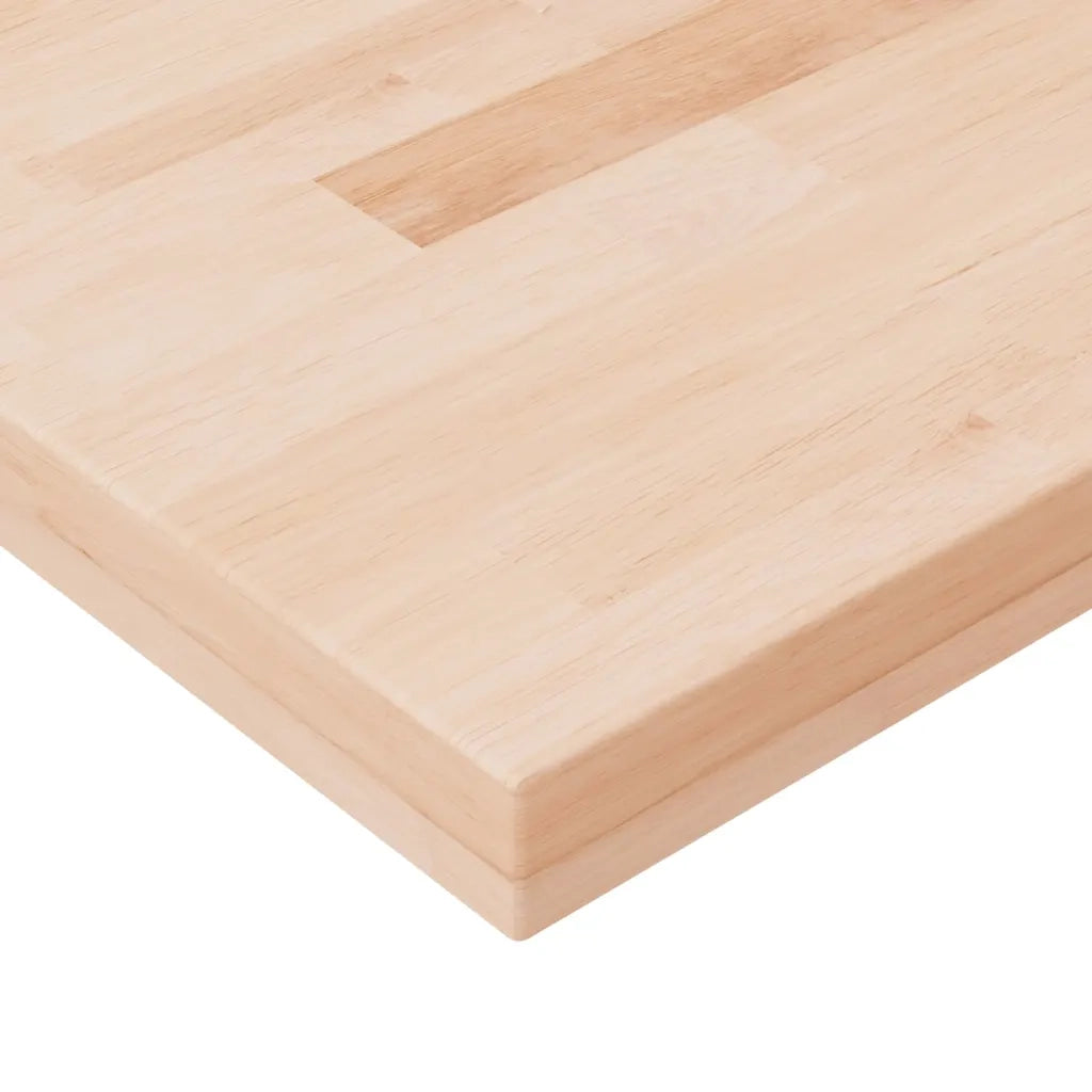 Ripiano 80x20x4 cm Legno Massello di Rovere Non Trattato
