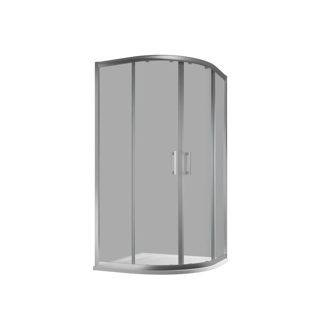 Box doccia 80x80cm semicircolare apertura scorrevole cristallo 6mm trasparente h180 | Java