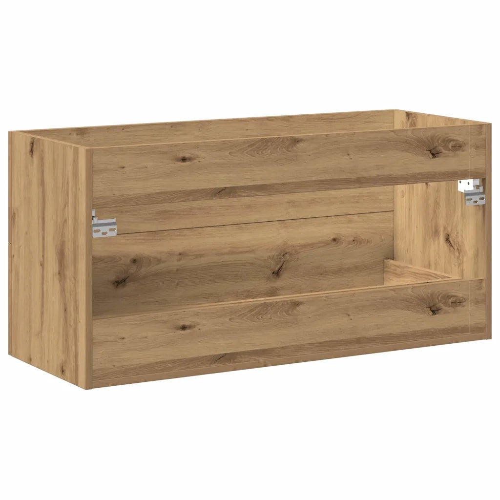 vidaXL Mobile Lavabo Bagno Artigianale 100x38,5x48cm Legno Multistrato