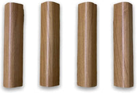 Finali angolari per zoccolo da cucina pezzi 4 H 15 NOCE CHIARO