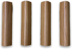 Finali angolari per zoccolo da cucina pezzi 4 H 15 NOCE CHIARO