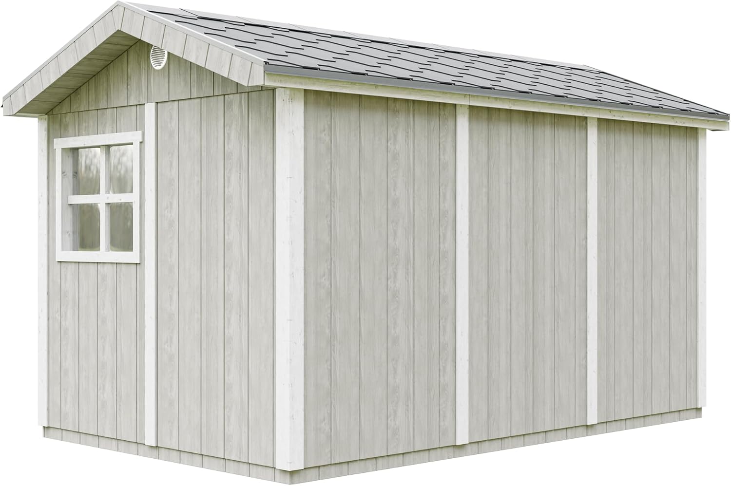 Casetta da giardino di qualit? premium 8,68 m² - H252x250x412 cm - Timbela M914A-TUNDRA GREY