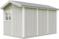 Casetta da giardino di qualit? premium 8,68 m² - H252x250x412 cm - Timbela M914A-TUNDRA GREY