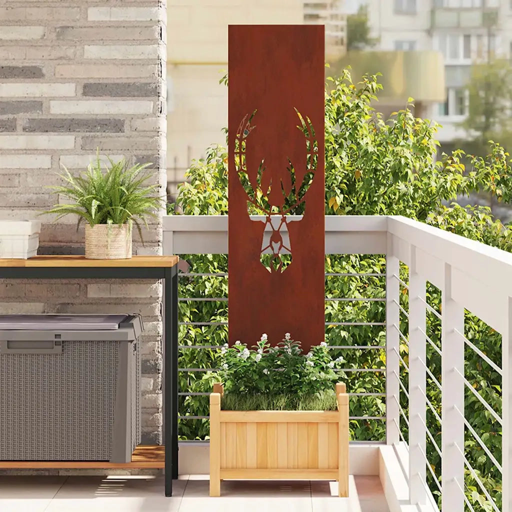 vidaXL Pannello Decorativo da Giardino Ruggine 32 x 140 cm
