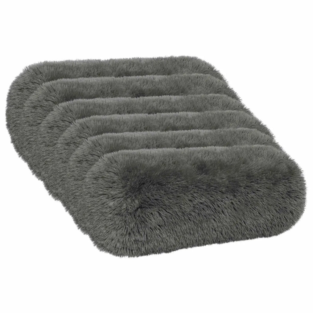 Federa 6 pcs HEERLEN Grigio Chiaro Ø 15 x 40 cm Fleece PV 923398