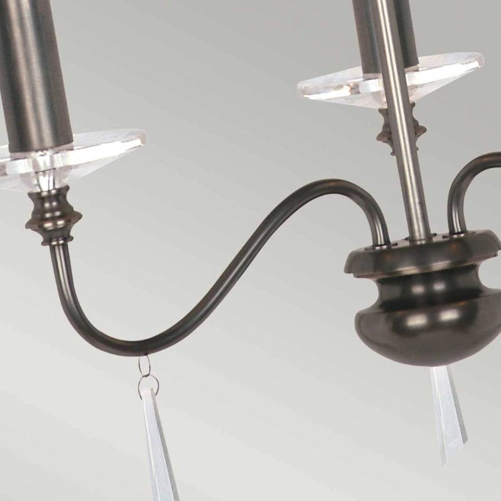 Lampadario Finsbury Park bronzo antico 3xE14 Elstead