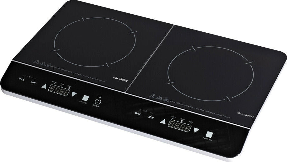 Zephir piastra induzione doppiacon display 12/26cm 2800w zhc14-16