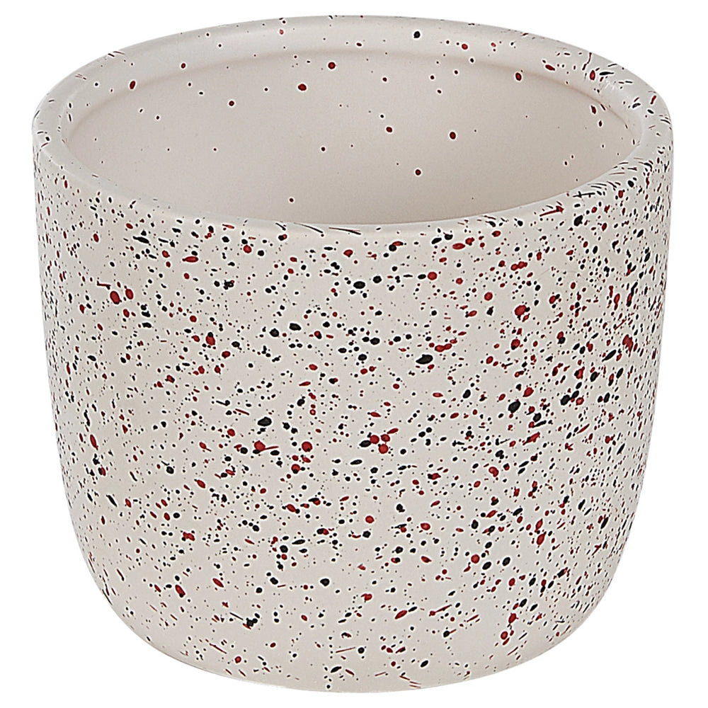 Set di 6 accessori da bagno in vetro di colore bianco nero e rosso moderno scandinavo