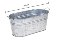 Set 2 Cesti Contenitori in Ferro con Manici 36 cm