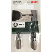 Bosch 2 BIT ATTACCO ESAGONALE ESTERNO DIN 3126-C6.3. 1/4