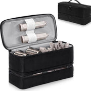 Doppio Supporto Portatile per Stili e Accessori per Capelli - Nero - Viaggio - Secatore di Capelli