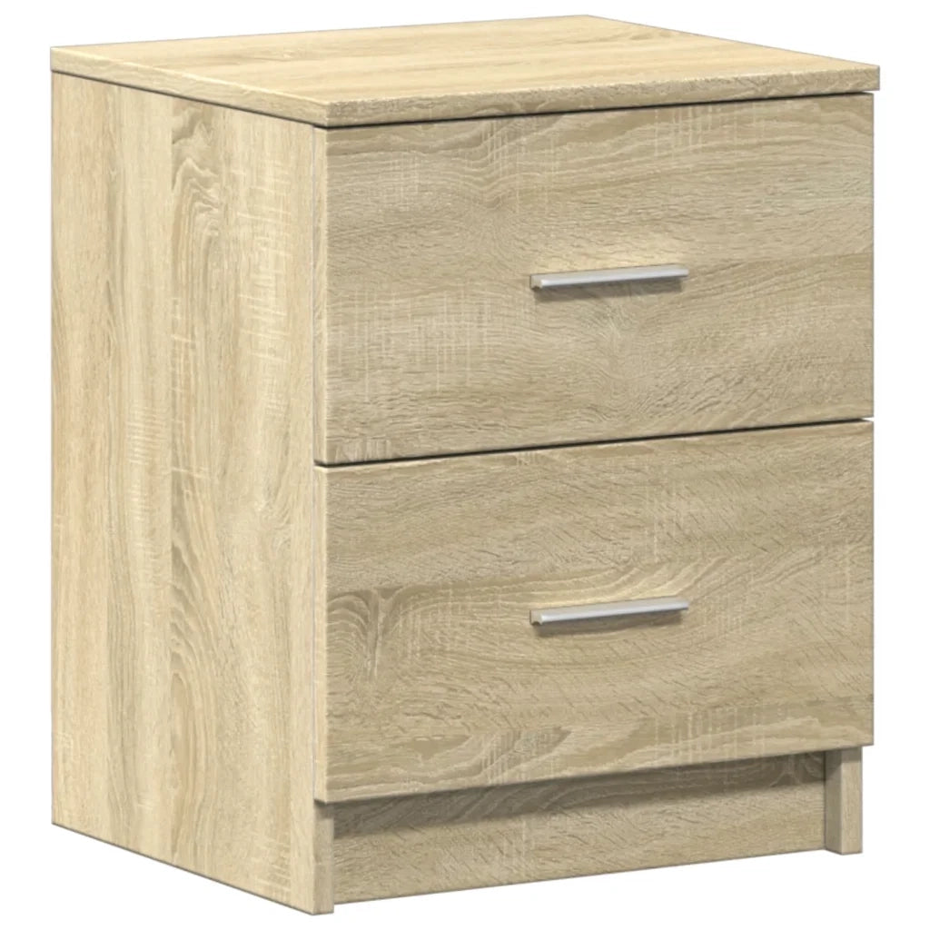 vidaXL Comodino con 2 Cassetti Rovere Sonoma 40x36x50 cm
