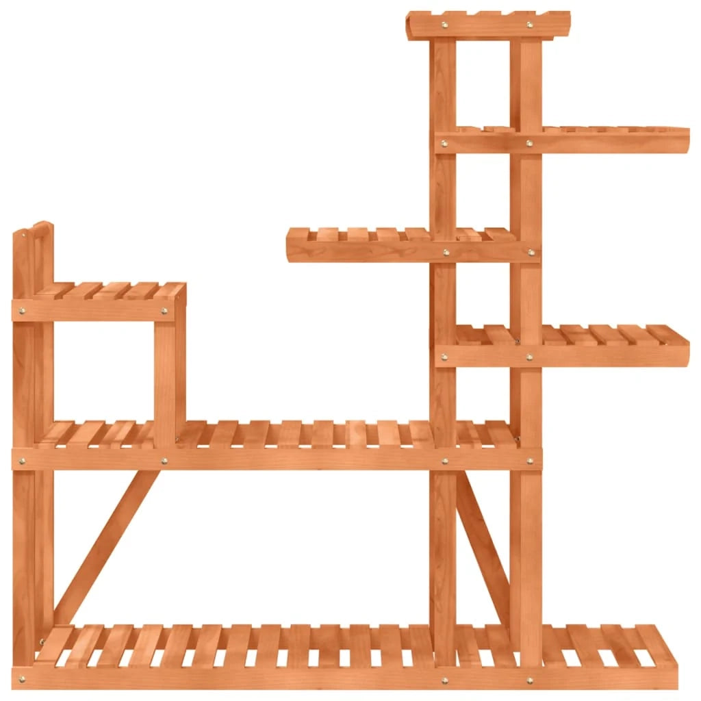 Portafiori/portapiante 110 x 25 x 111 cm legno massello di abete marrone 02_0045196