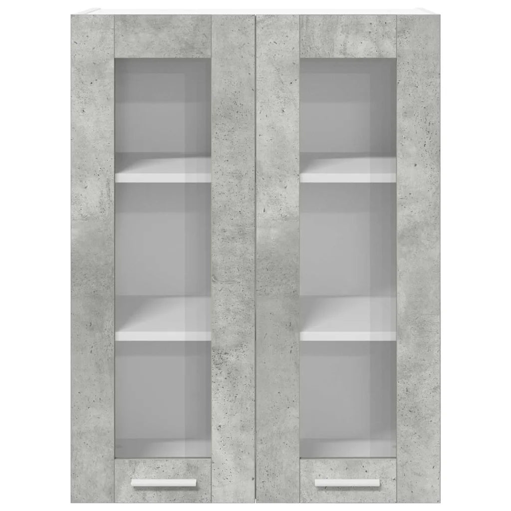 Armadio pensile con porta Grigio cemento 60 x 31 x 80 cm 884317