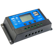 Regolatore di tensione per pannello solare 10A 12V/24V 2X porta USB