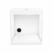 AquariumLine Cube Complete 25 Bianco - acquario cubico cm25x25x30h con filtro posteriore, pompa e illuminazione LED