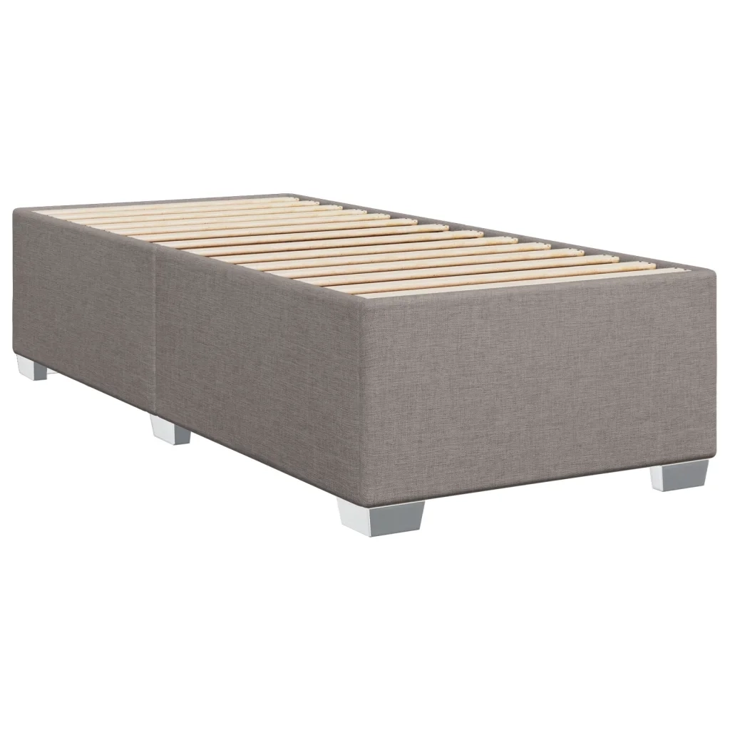 vidaXL Giroletto senza Materasso Tortora 100x200 cm in Tessuto