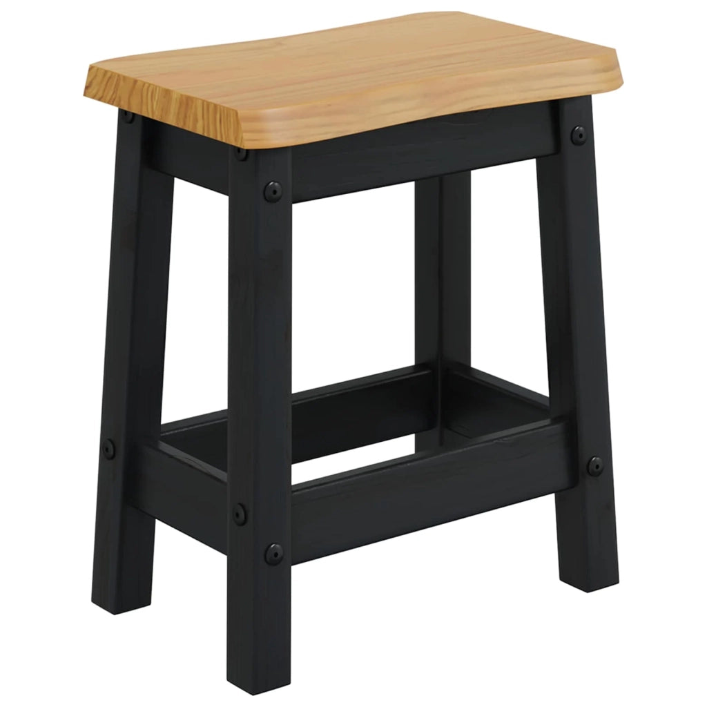 VidaXL Sgabello da bar EKAI 2 pcs Nero 40 x 29 x 45,5 cm 42037011