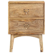 Comodino 40x35x55 cm in Legno Massello di Mango 286464