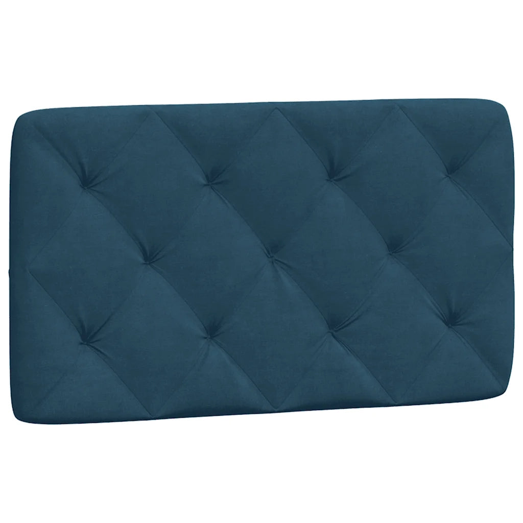 Letto con Materasso-Struttura Letto con Materasso Blu 90x200 cm in Velluto