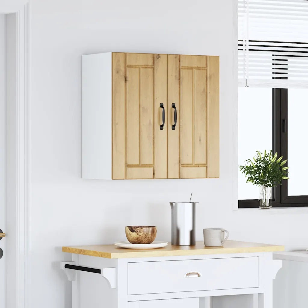 Pensile da Cucina Lucca Rovere Artigianale in Legno Multistrato 853826