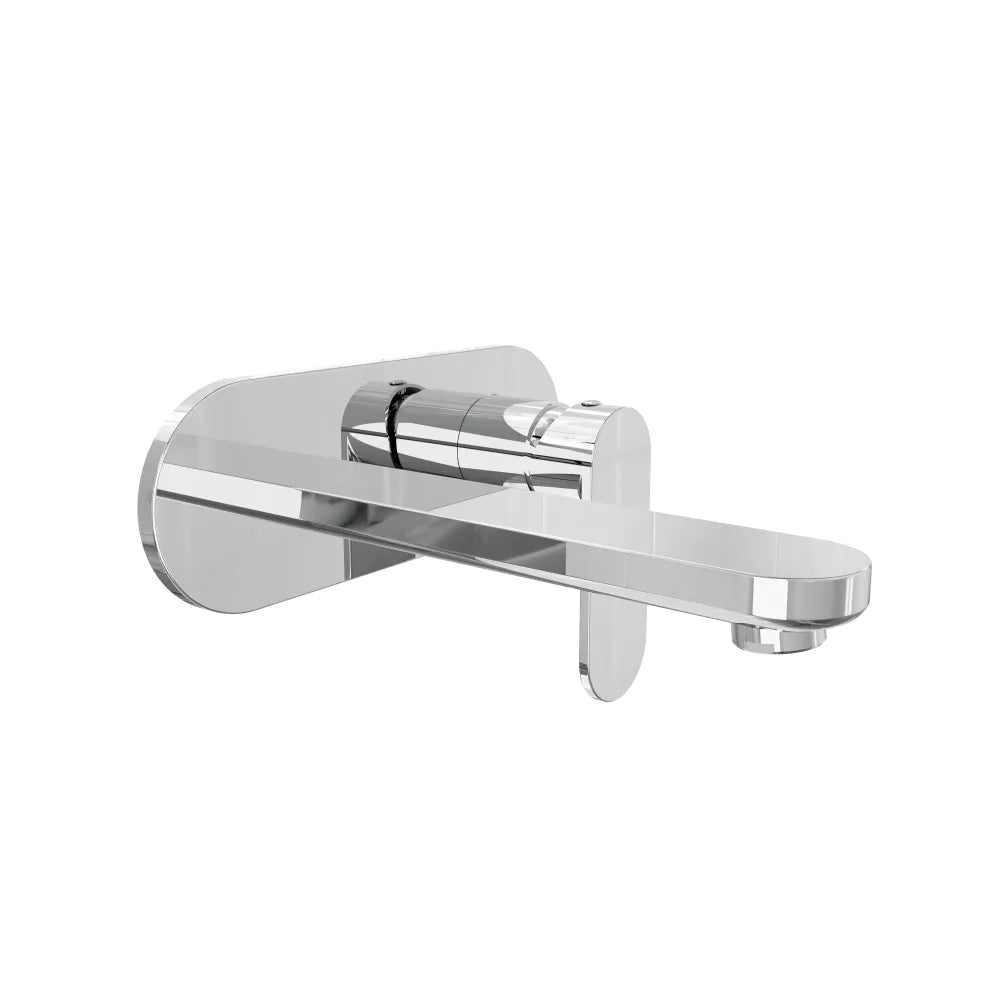 Set miscelatori lavabo ad incasso placca stondata bidet miscelatore doccia monocomando cromato | Margot