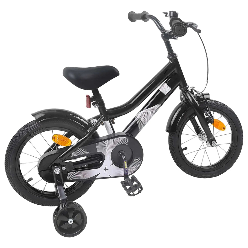 Bicicletta per Bambini 16 Pollici per bambini di 4-6 anni Nero