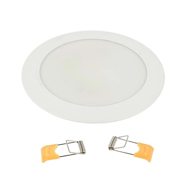 Faretto Led Da Incasso Rotondo 9W 900LM Freddo 6000K Diametro 120mm Montaggio 2 In 1 Da Plafone e Da Incasso