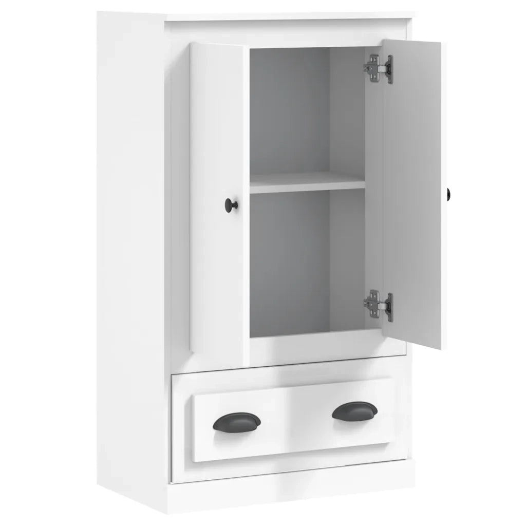 Credenza | Madia | Buffet da pranzo | Armadio da pranzo Bianca 60x35,5x103,5 cm in Legno Multistrato