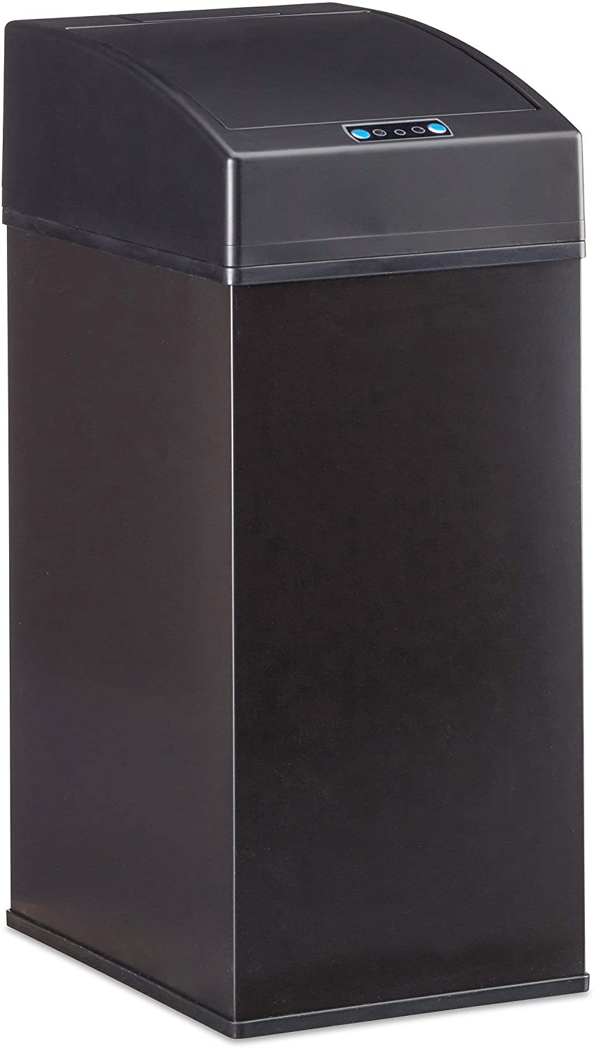 Pattumiera automatica design da cucina con coperchio con sensore, secchio interno 7 litri nero 13_0002322_2