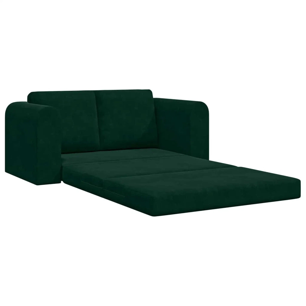 Divano letto | Sof¨¤ letto | Letto singolo Verde Scuro 148 x 71 x 83 cm Velluto
