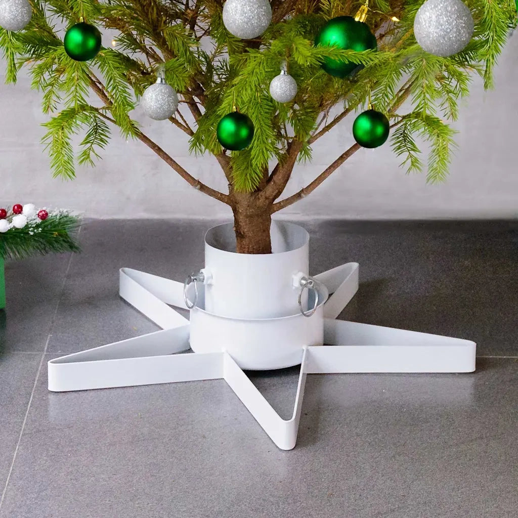 Base per Albero di Natale Bianca 47x47x13,5 cm CFW3303321
