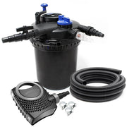 Kit per laghetto da 12000 litri luce UVC da 11 watt pompa da 3600 l/h tubo da 5 m kit di filtrazione 16_0001917