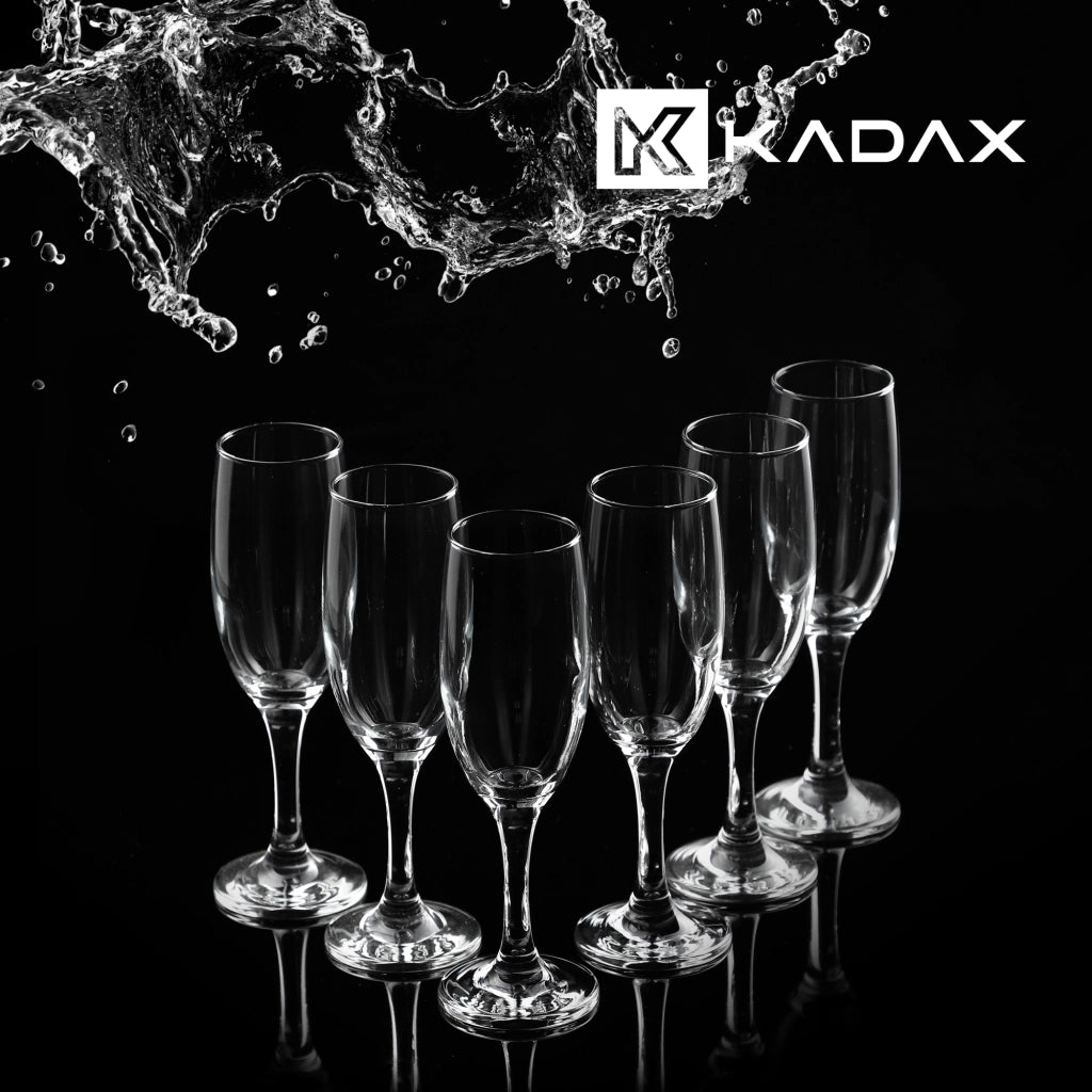 Set di 6 bicchieri da champagne/prosecco KADAX da 190 ml