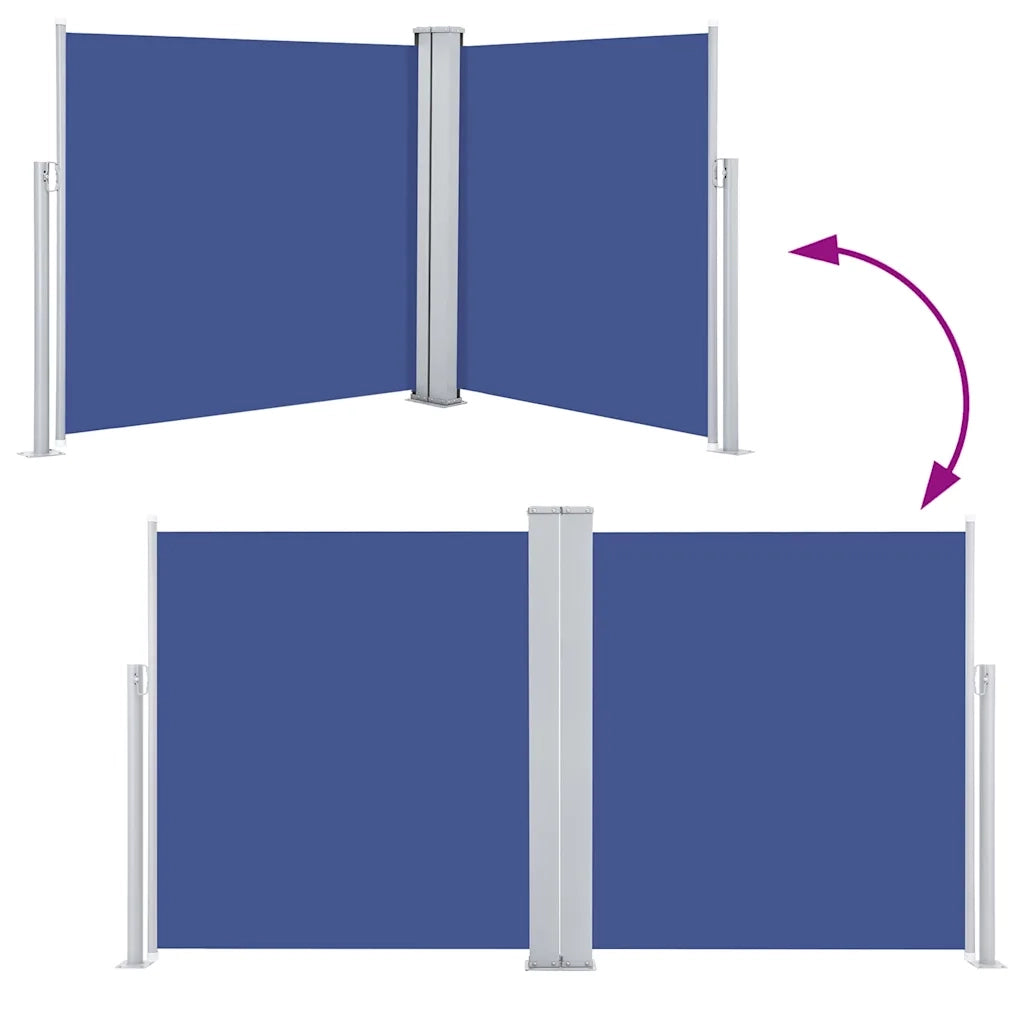 Tenda da Sole Laterale Retrattile Blu 100x600 cm 48446