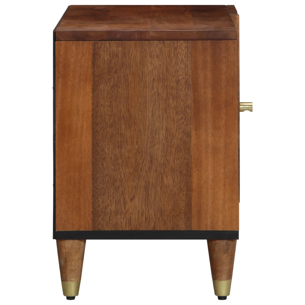 Mobile TV Miele bruno Legno massello di mango, MDF 80 x 33 x 46 cm
