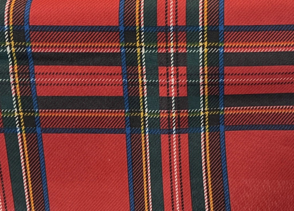 Tovaglia Cucina Soggiorno Antimacchia Idrorepellente Fantasie Tartan Splash - 140x180cm - Bordeaux