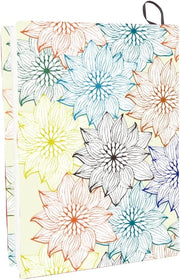 Copertina per libro flessibile fiori fiori confezione in nylon riutilizzabile, copertura elastica per notebook, copertina rigida per libro.