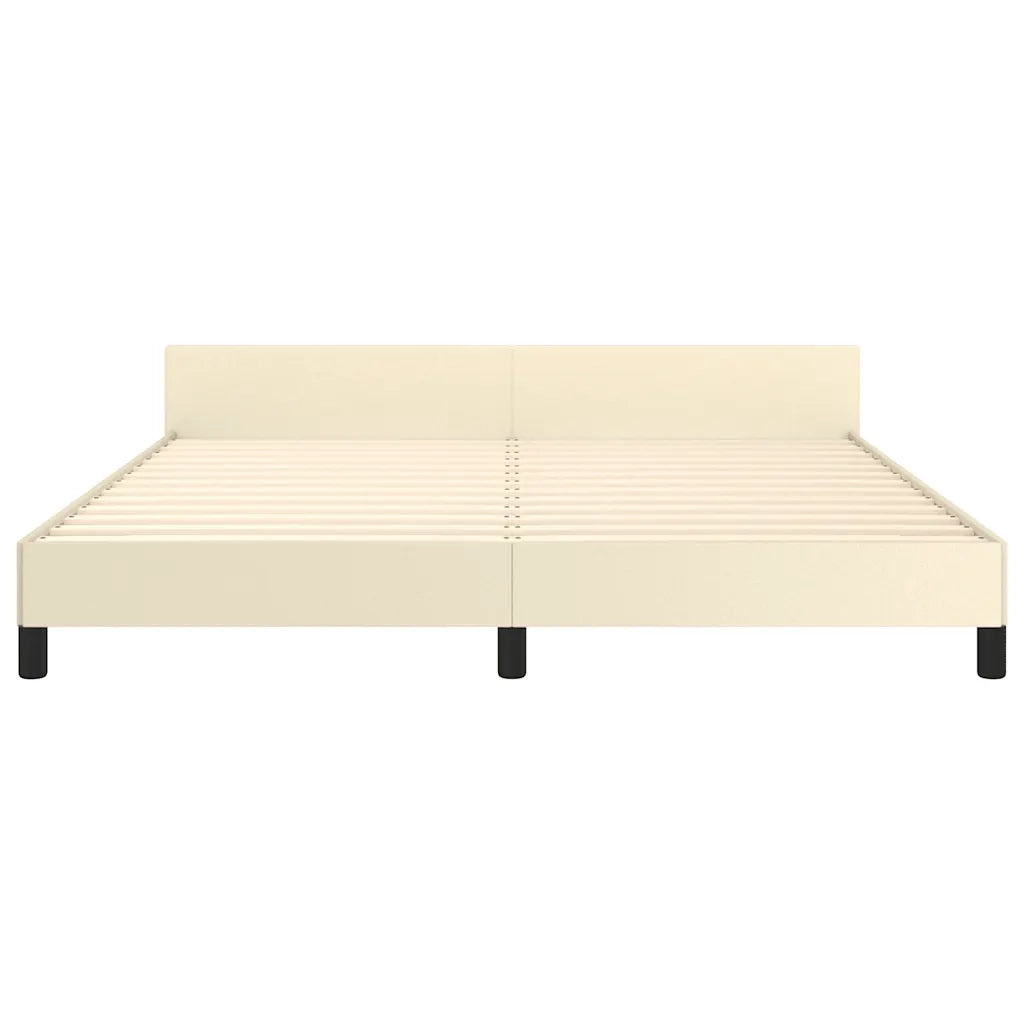 Giroletto con Testiera senza Materasso Crema 160x200 cm 347509