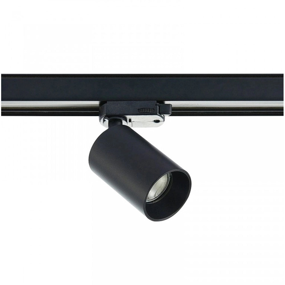 Trade Shop - Porta Faretto Lampadina Attacco Gu10 Per Binario Trifase Orientabile Faro Proiettore Gd18a - Nero