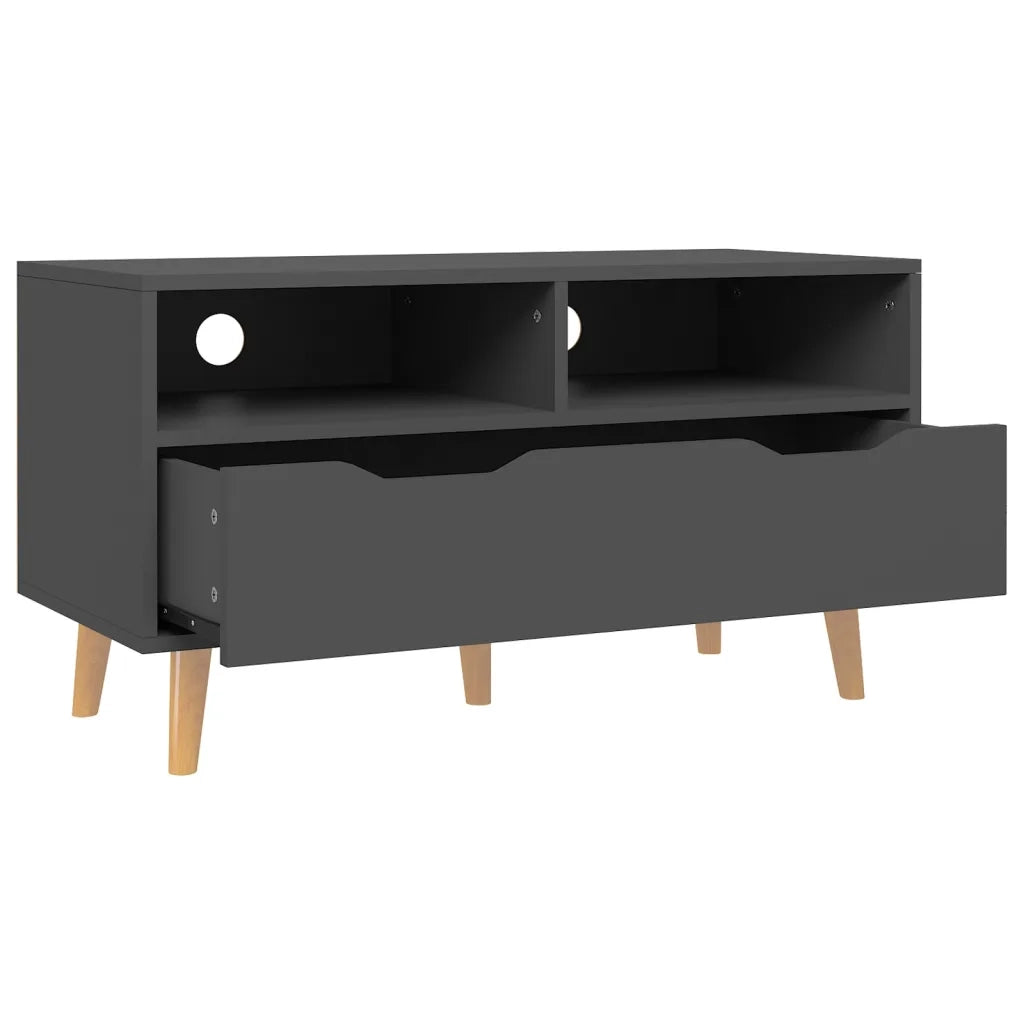 Mobile TV Grigio 90x40x48,5 cm in Truciolato