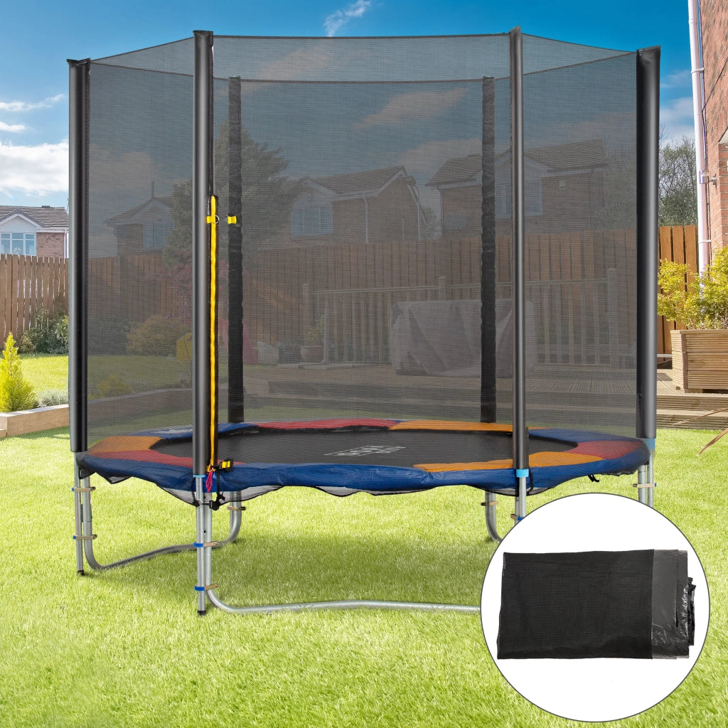 Trampolino con Rete di Sicurezza ¨C Zephmum ¨C 305x180 cm Nero