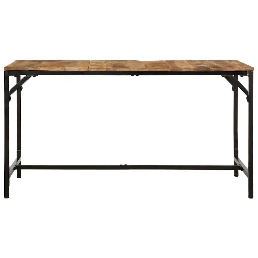 vidaXL Tavolo da Pranzo 140x70x75 cm in Legno Massello di Mango Grezzo