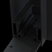 Connettore ad Angolo per Sistema Illuminazione a Binario  Nero