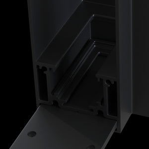 Connettore ad Angolo per Sistema Illuminazione a Binario  Nero