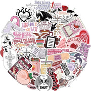 Sticker per libro - Sticker per laptop - Sticker per lettore elettronico - Sticker per bottiglia - Sticker per libro divertente - Sticker acqua e luce - Sticker per ragazze - Sticker hologramma - Sticker romantico