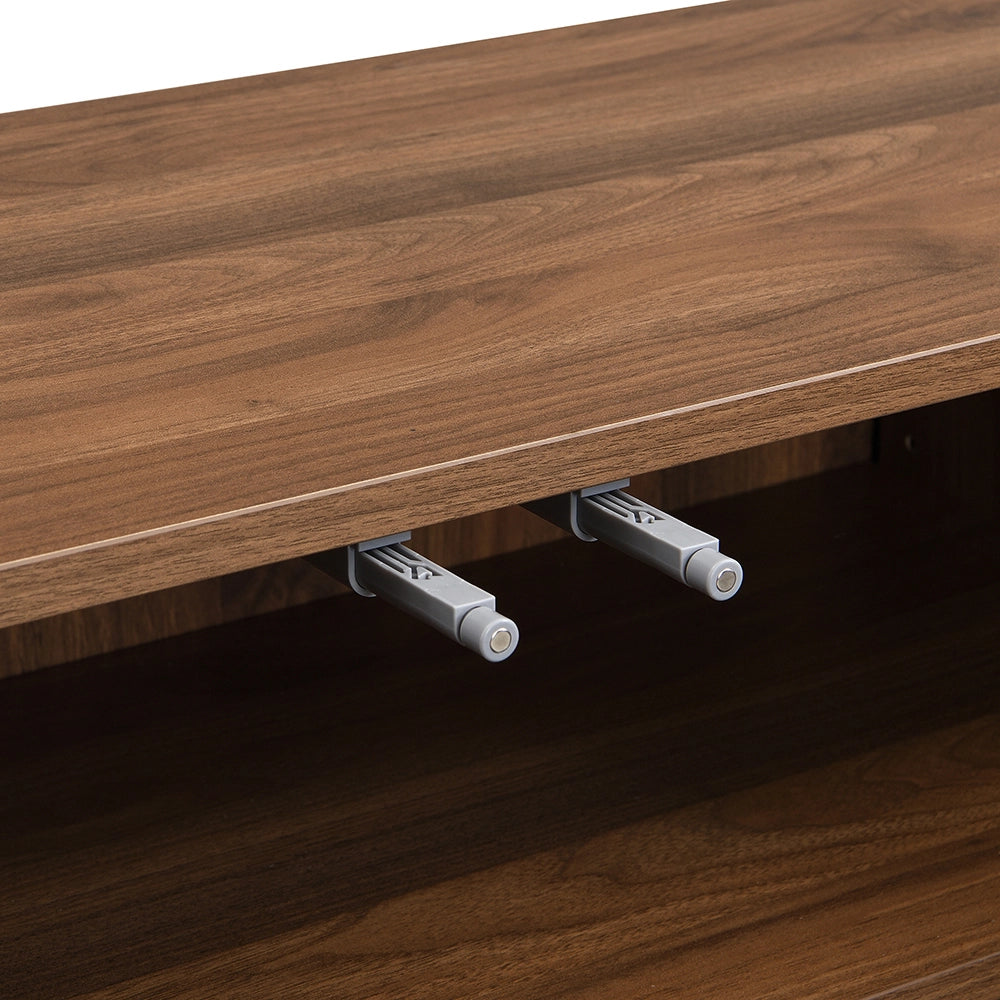 Buffet - Xylo - 120x35x80cm porte ondulate legno