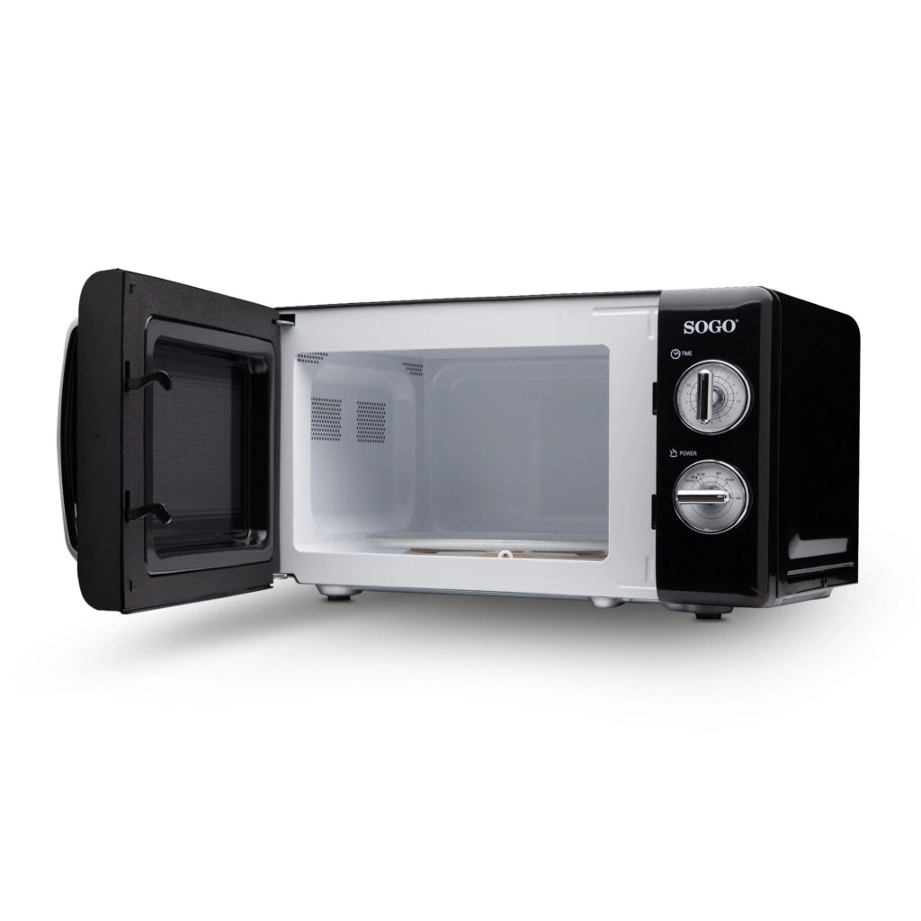 Forno microonde retro vintage 20 litri, 700W con timer 30 minuti, 5 livelli potenza cucina casa - SOGO