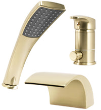 Rubinetto Da Vasca Rea Riven Brush Gold