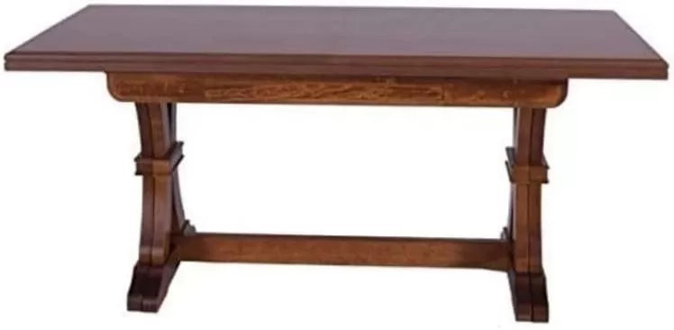 Tavolo fratino allungabile in legno tinta noce arte povera 180x85 sala e taverna (66) - Mobili 2G